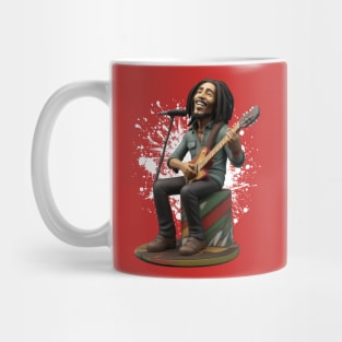 Reggae musican plays guitar Mug